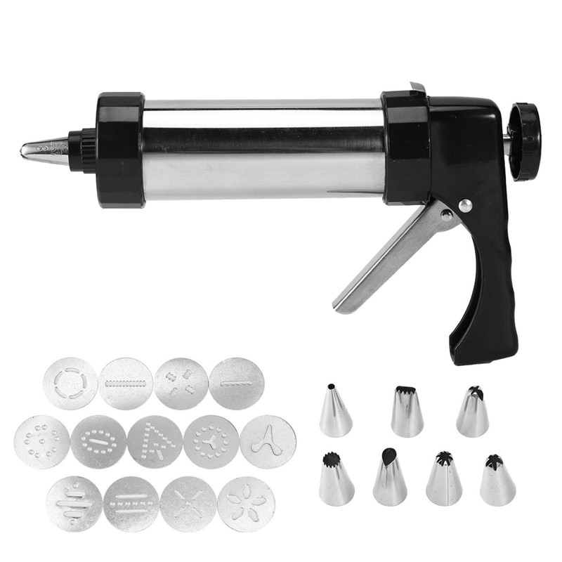 Cookie Press Gun Set, Spritz Cookie Press for Baking Stainless