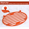 Webake Roasting Rack Oval Silicone 11x8 Inches Cooling Drying Rack