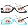 2 Pairs Makeup Reading Glasses for Women, Magnifying Flip Down