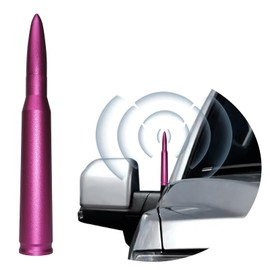 Bullet Antenna Replacement Ford F150 F250 F350 Universal Jeep Wrangler Toyota Tundra (Rose red, 5.5 inches)