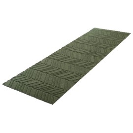 Matterly in Vein Double Door Doormat, 21.5 x 70 Inches, Made in USA,Luxe Collection, Olive