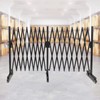Industrial Expandable Metal Barricade,18FT Folding Security Gate, Flexible Mobile Barrier