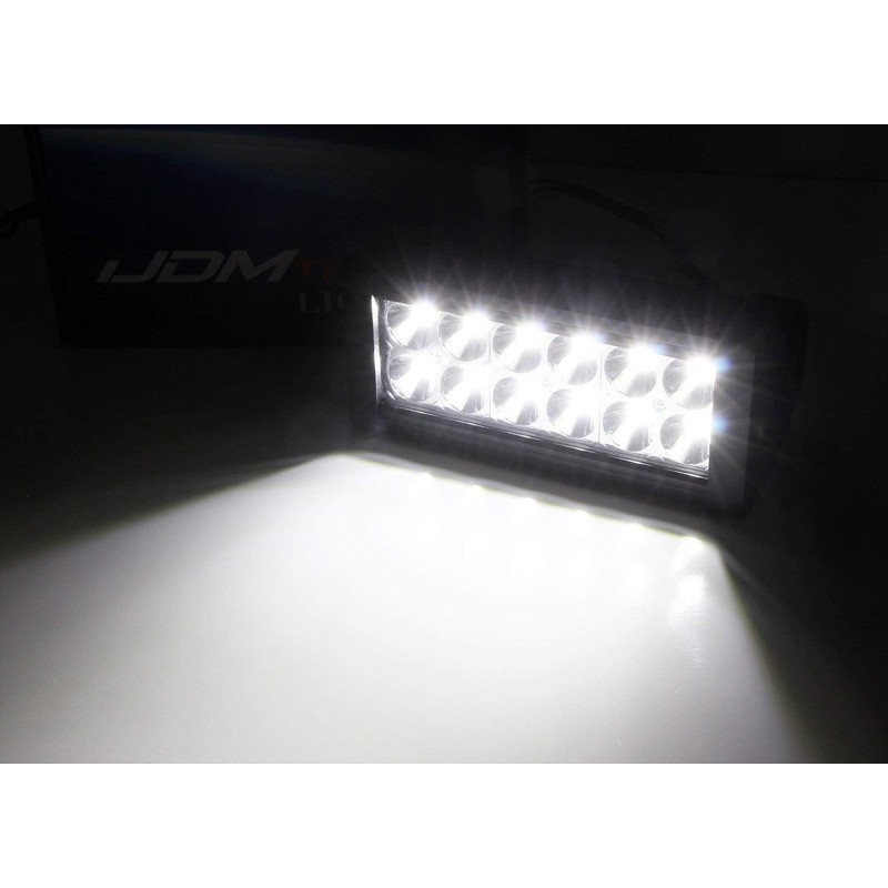 iJDMTOY Rear Bumper Mount Searchlight Reverse LED Light Bars Compatible