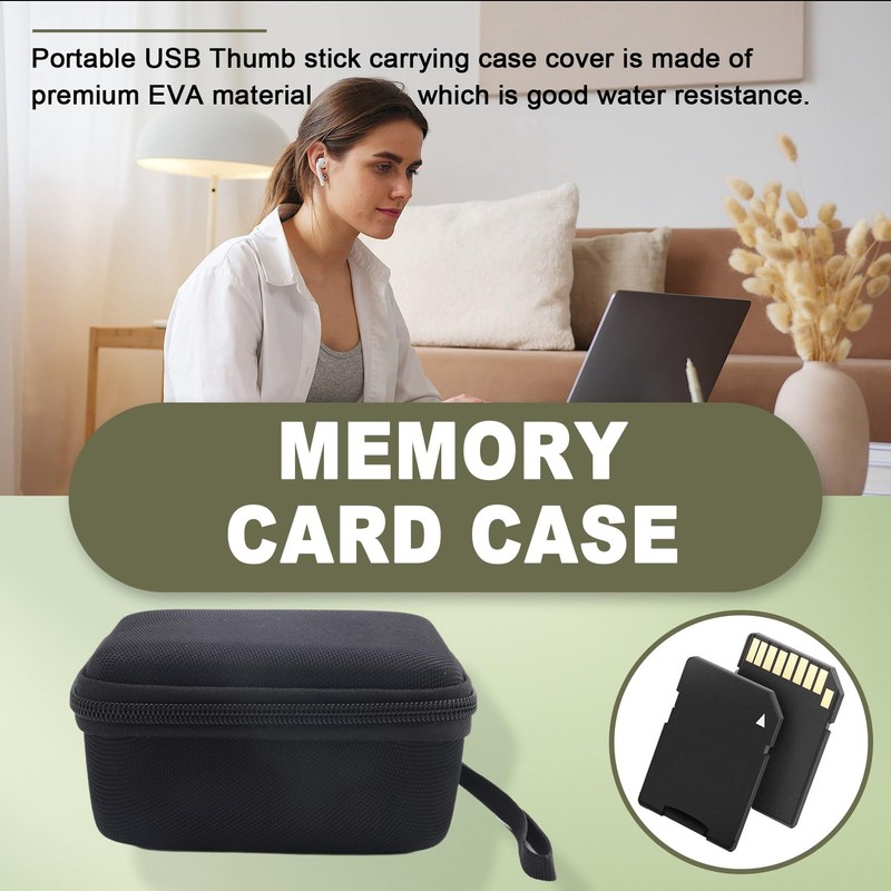 ZENWORYS USB Flash Drive Case, Thumb Drive, Memory Card SD
