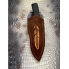Leather Knife Sheath for Buck 692 Vanguard or Zipper. Tooled