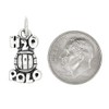 LGU Sterling Silver Oxidized H2O Water Polo Charm