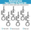 Afcabakila 6 Pcs 25mm C Clamps, 304 Stainless Steel with