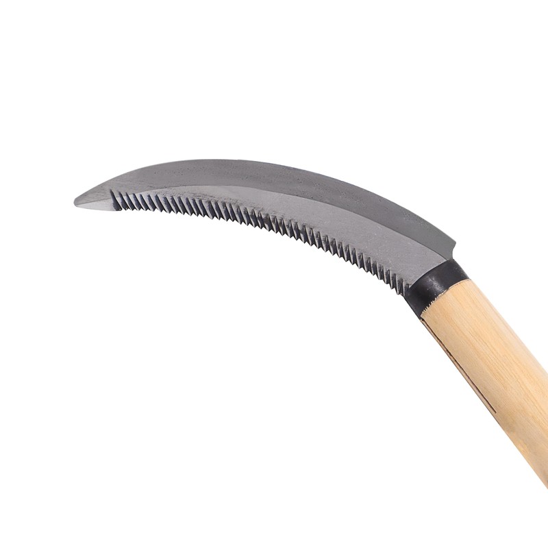 Zenport K201 Harvest Sickle/Berry Knife, 4.5-Inch Carbon Steel Curved Serrated