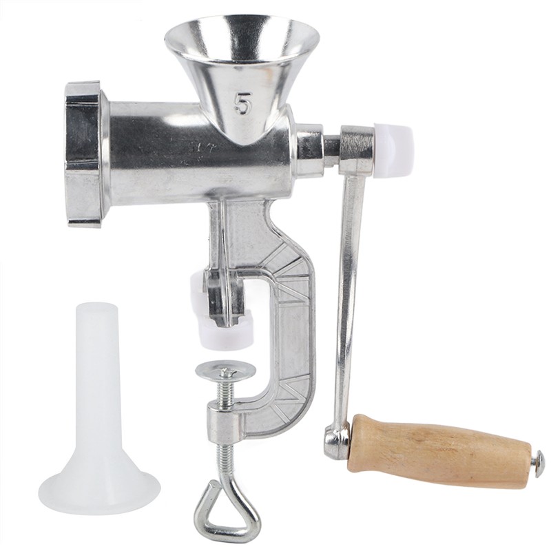Household Aluminum Alloy Manual Sausage Meat Grinder Pepper Spice Grinding