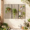 Yeson 2' x 4' Black Gridwall Panels, 4-Pack Heavy-Duty Wire