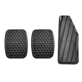 UpAmcarker 4945160B00 3Pcs Clutch&Brake Pedal Pad and Gas Pedal Cover Black Rubber Compatible with S-uzuki Aerio 2002-2007,Esteem 1995-2002,Firefly 1987-1994,Grand Vitara 1999-2013