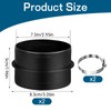 2 x 75 mm connector, round duct pipe, connecting piece