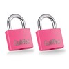 Guliffen 2 Pack Aluminum Locker Lock with Key, Pad Lock