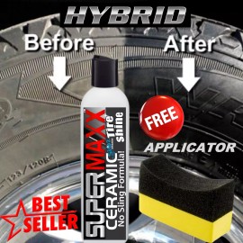 SUPERMAXX PROFESSIONAL TIRE SHINE CERAMIC COATING CONDITIONER LONG LASTING NEW TIRE LOOK