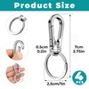 Dog Tag Clips, Stainless Steel Heavy Duty Ring Pet Tag