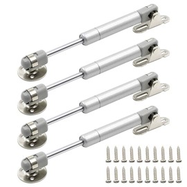 Hxchen 4Pcs 6-Inch 30N Hydraulic Cabinet Hinge, Soft Close Lid Support & Buffer Telescopic Door Gas Spring With Glue Head