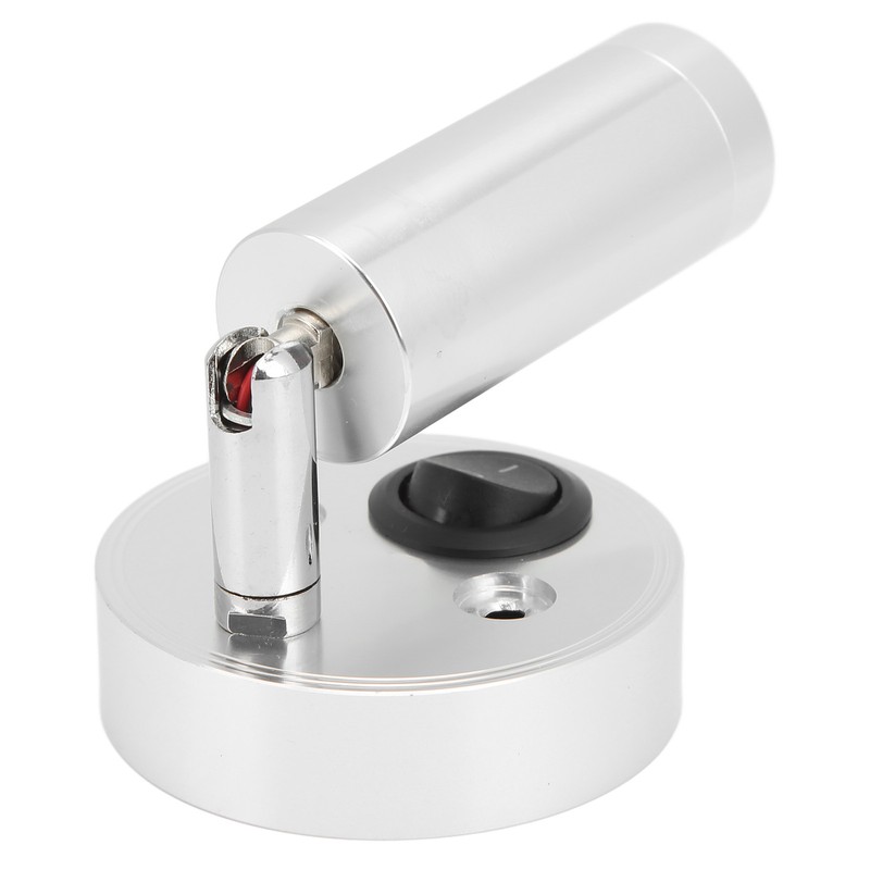 12‑24V 3W LED Reading Light Bedroom Bedside Lamp Chrome Aluminum