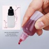 kuou 100 Pcs Squeezable Dropper Bottles, Translucent Plastic Eye Liquid