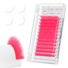 ANNAFRIS Coloured Eyelash Extension Pink 0.07 D 8-15 mm Mix