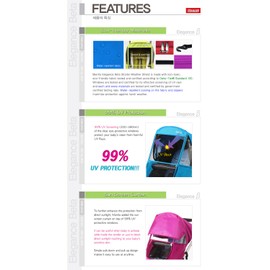 Manito Elegance Beta Stroller Weather Shield/Rain Cover - Navy