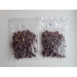 A+Elite Manicure Pedicure Nail Abrasive Sanding Bands Foot Files Sleeves D6.3mm 2x100 240# FINE