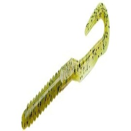 Zoom Bait Zoom U Tail Worm-Pack of 20 (ChartreusePumpkin, 6-Inch)