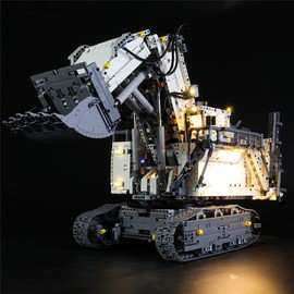 GEAMENT LED Light Set for Technic Liebherr R 9800 Excavator Building Blocks Model Compatible with 42100 (Model Set Not Included)