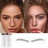 AWAVM 7Sheets/77Pairs 4D Hair-Like Eyebrow Tattoo Stickers - Waterproof, Long