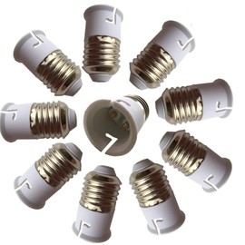DZYDZR 10 pieces E27 to B22 lamp socket adapter for LED lamp