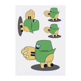 4 x 'Gushy Dragon' Temporary Tattoos - Water Resistant, Skin-Safe, Non-Toxic Transfers, Mixed Sizes (TO00074818)