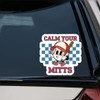 2-Pack 5.51"×5.51", Calm Your Mitts Waterproof Car Decorative Decal, Suitable