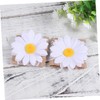 CIYODO Modern Banquet Napkin Holder 10pc Sunflower Napkin Rings Linen