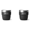 Yeti Rambler 4oz (118ml) Stackable Cup Pack of 2 Black