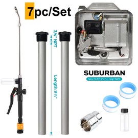 Suburban 232767 and MOR-FLO SET RV Water Heater Magnesium Anode Rod & Flush Wand Rinser For Suburban 232767.