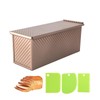 2.2Lb Bread Pans, Non-Stick Rectangle Pullman Loaf Pan with Lid,