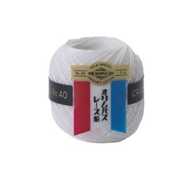 Olympus Thread Gold Label, Lace Thread #18, 1.8 oz (50 g), 230.0 yd (210 m), 3 Balls