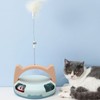 Automatic Rotating Feather Toy Relieve Boredom Bite Resistant Interactive Cat