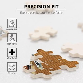 German Shepherd Police Dog Jigsaw Puzzle for Adults 1000 Pieces Wood Puzzle Art DIY Toy Gift Fun Challenging Educational Gift Art Home Decor