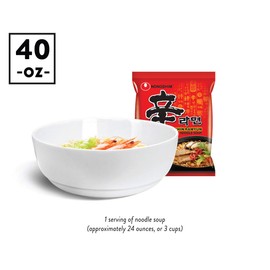 HARMAN & CO Salad Noodle Soup Bowl, Large 7.5” (40oz), Microwave & Dishwasher Safe, Frost White (Set of 3 Bowls)