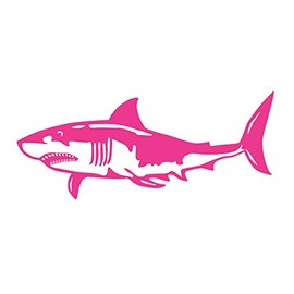 Great White Shark Pink Decal Scuba Diver Diving Dive Car Decal Sticker for Truck Car SUV Laptop