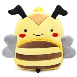 Cartoon Children's Backpack Animal Cartoon Mini Bag Plush Kids Backpack for Baby Boys Girls Toddler 2-4 Age, Bee, Cartoon, exquisite, cute