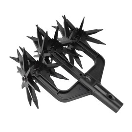 AUHX Garden Aerator, Manual Lawn Aerator, Black