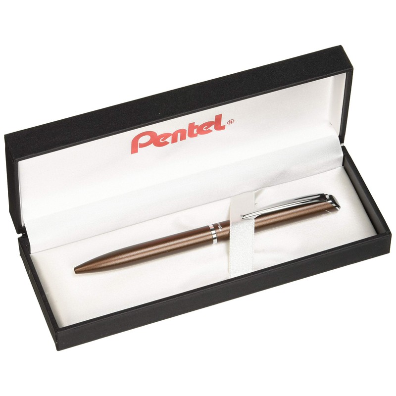 Pentel BL2007 Energel Philography Roller 0.7 mm Metal Shaft Brown