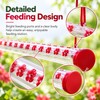 Hummingbird Feeder for Garden Use – Leak-Proof Red Plastic Feeder