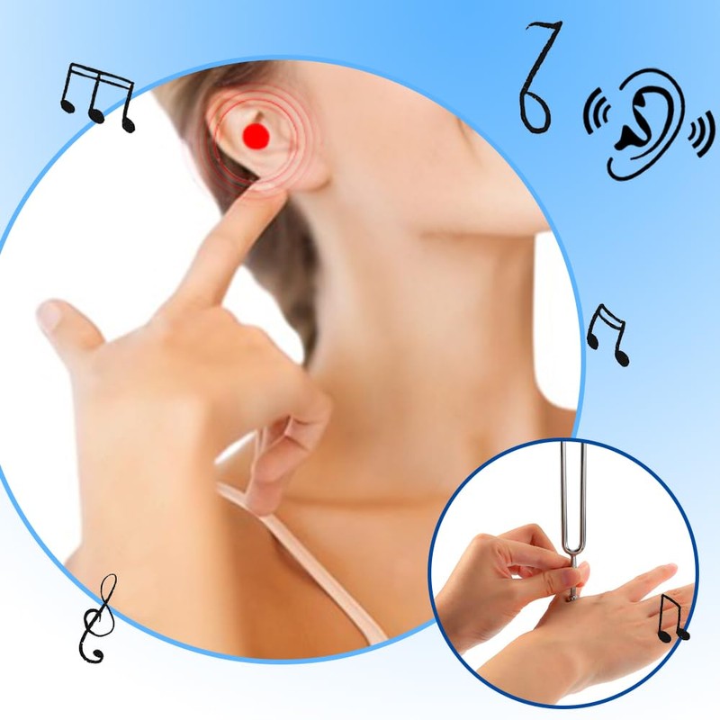 2 PCS A 440 Hz Tuning Fork Standard Tuner Tone