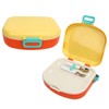 Bento Lunch Box ABS Separate Compartments with Buckle Handle Leakage