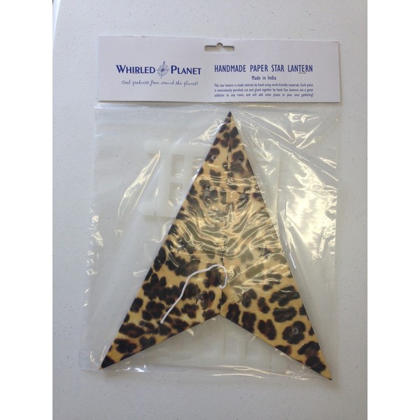 Leopard Paper Star Lamp/Lantern