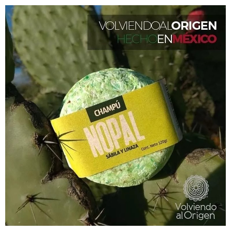 Volviendo al Origen Champú Sólido Nopalsábila 2 De 120g Volviendo