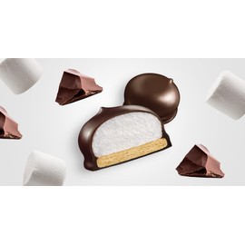 Dare Whippet Cookies, Original, Pack of 12 Boxes (14 Cookies Per Box) â€“ Made with Real Chocolate, Heavenly Marshmallow Center, 100% Peanut Free, 8.8 Ounce (Pack of 12)