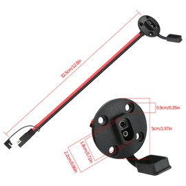 WYTUDTE 2 Pack SAE Plug Connector 10AWG – Quick Disconnect Kit for Trolling Motor, MC4 Adapter, SAE Splitter & NOCO Extension Cables, Heavy Duty Waterproof Design (Round)